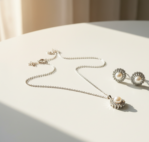 Royal Pearl Crown Jewelry Set